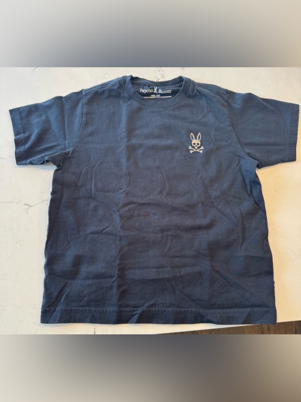 Psycho Bunny Youth Black Crewneck Logo Tee